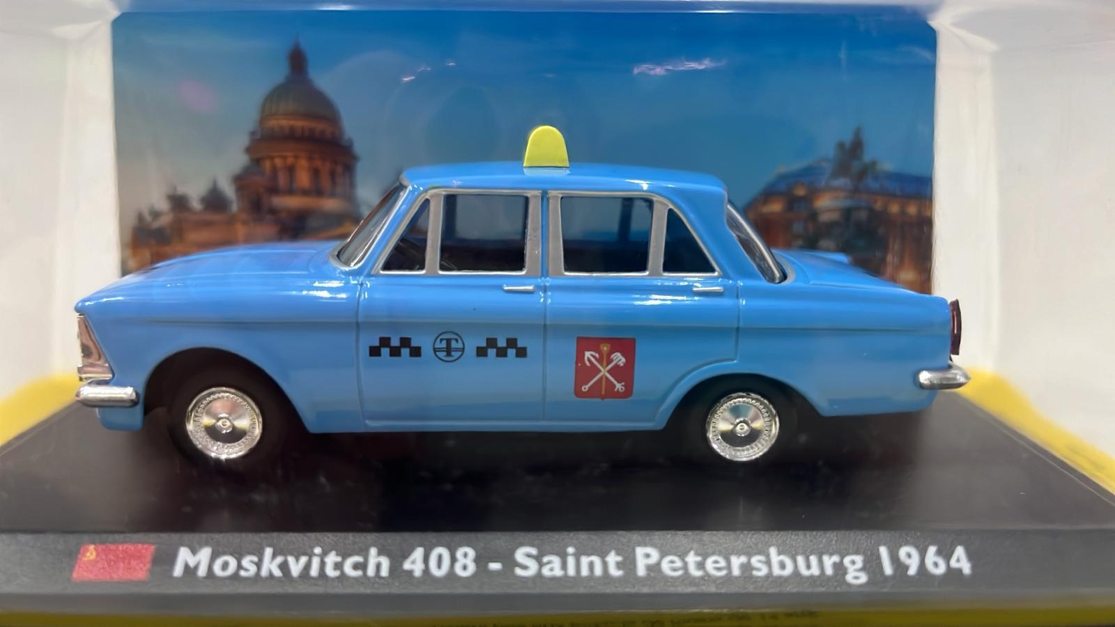 TAXI MOSKVITCH 408 - SAINT PETERSBURG 1964