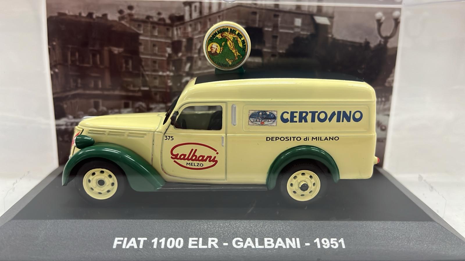 FURGONE PUBBLICITARIO FIAT 1100 ELR - GALBANI 1951