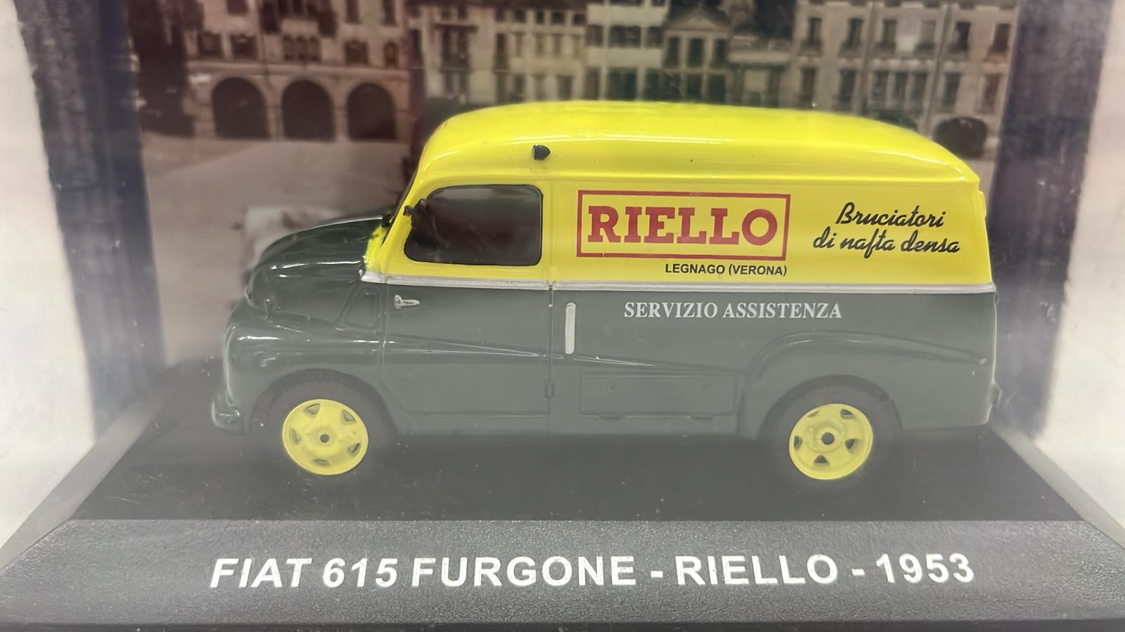 FURGONE PUBBLICITARIO FIAT 615 - RIELLO 1953