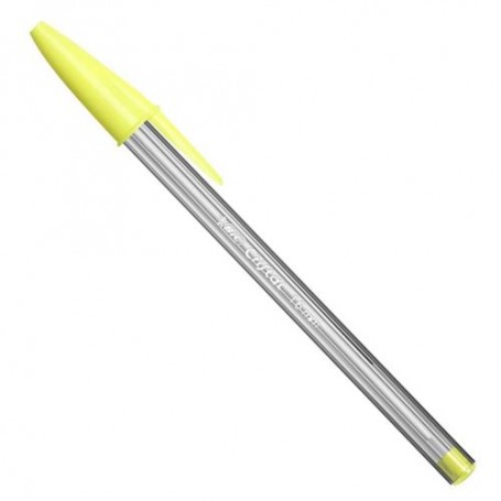 PENNA BIC CRISTAL LARGE 1,6mm - GIALLO