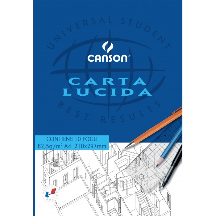 BLOCCO CARTA LUCIDA A4 10 FOGLI - CANSON