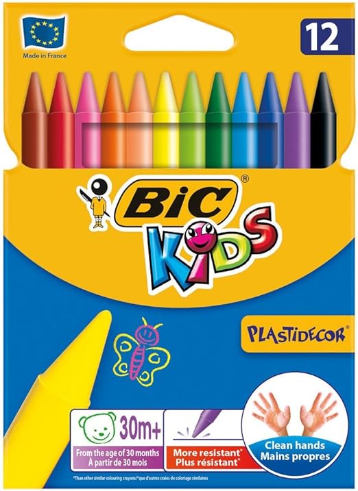 BIC KIDS 12 PASTELLI A CERA