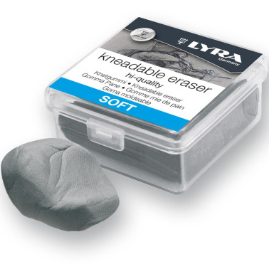 GOMMA PANE GRIGIA SOFT IN ASTUCCIO DI PLASTICA- LYRA