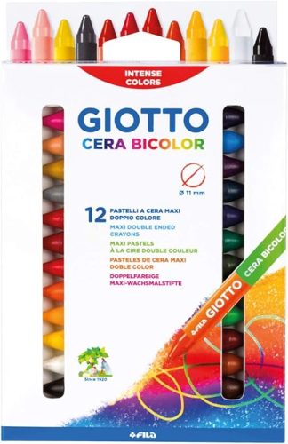 GIOTTO CERA 12 MAXI PASTELLI BICOLOR