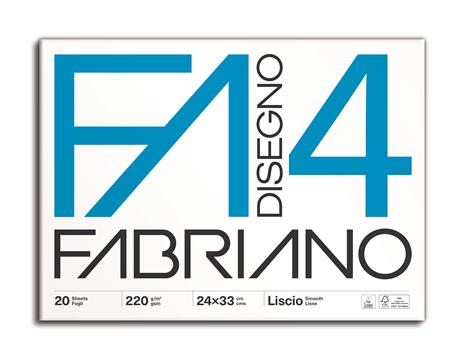 ALBUM DA DISEGNO F4 24x33 220gr LISCIO - FABRIANO
