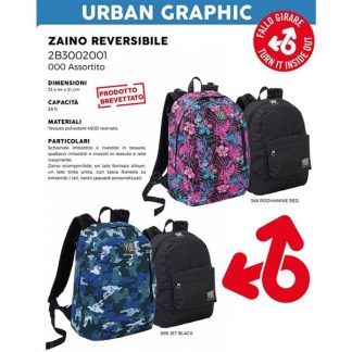 ZAINO YUB REVERSIBILE URBAN GRAPHIC