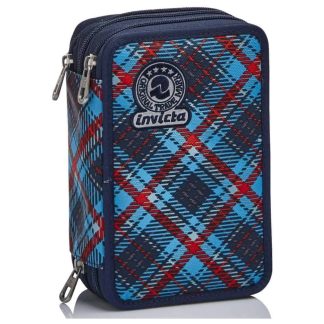 ASTUCCIO 3 ZIP INVICTA TARTAN