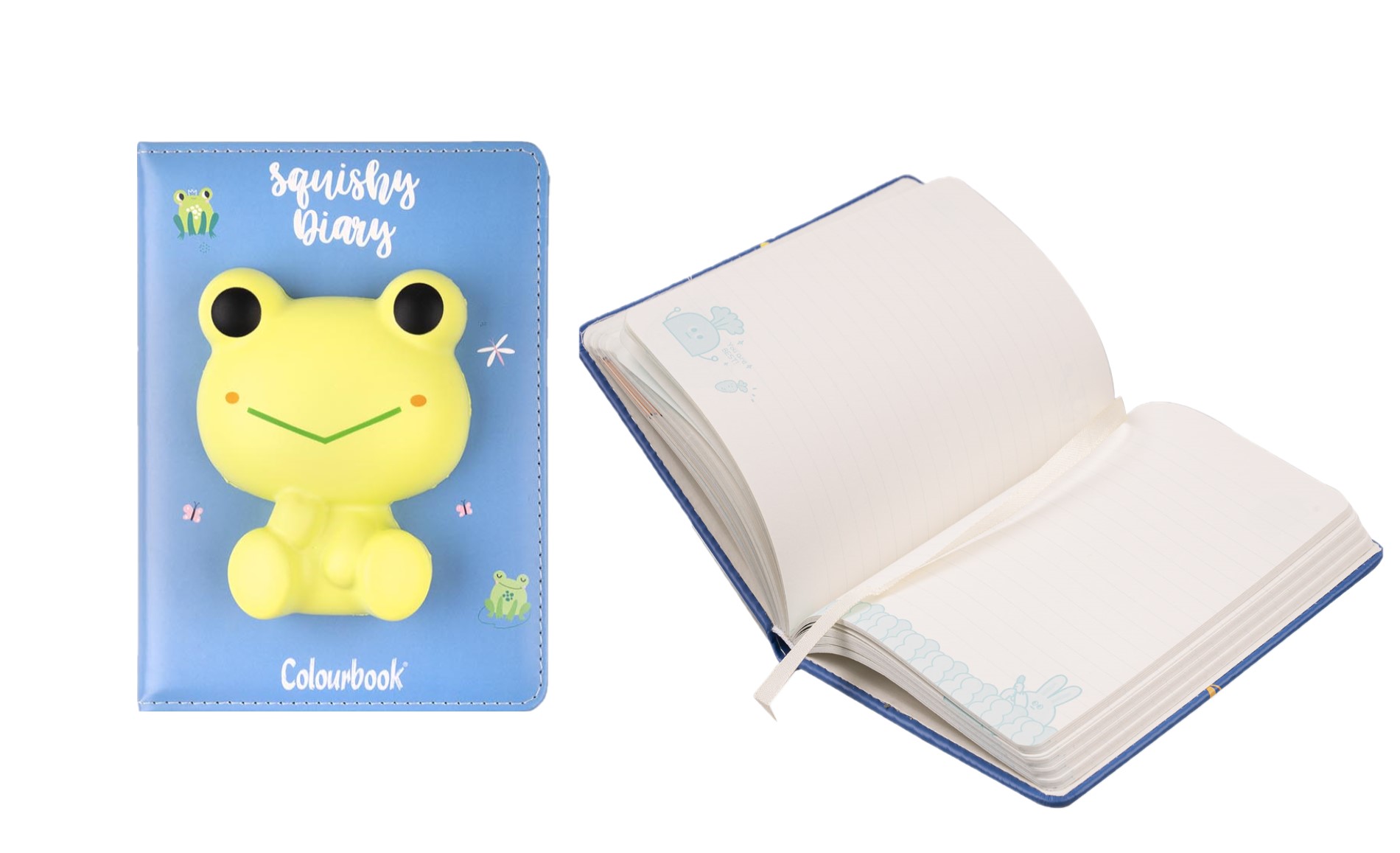 SQUISHY DIARY IN ECOPELLE, IN QUESTO DIARIO TROVARAI PAGINE COLORATE A RIGHE, A QUADRETTI E PAGINE SENZA RIGATURE